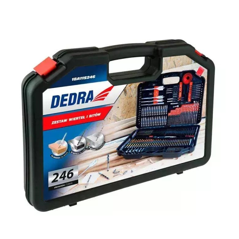 DEDRA Set of 246 Bits and Drills | Model 18A11S246