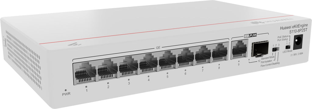 Huawei CloudEngine S110-8P2ST Power over Ethernet (PoE)