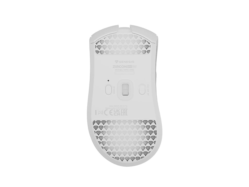 GENESIS Zircon 880 PRO White Mouse 30000 DPI RF Wireless/Bluetooth/USB Type-C NMG-2382