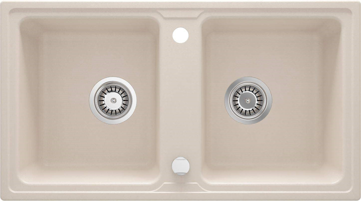 2-bowl granite sink