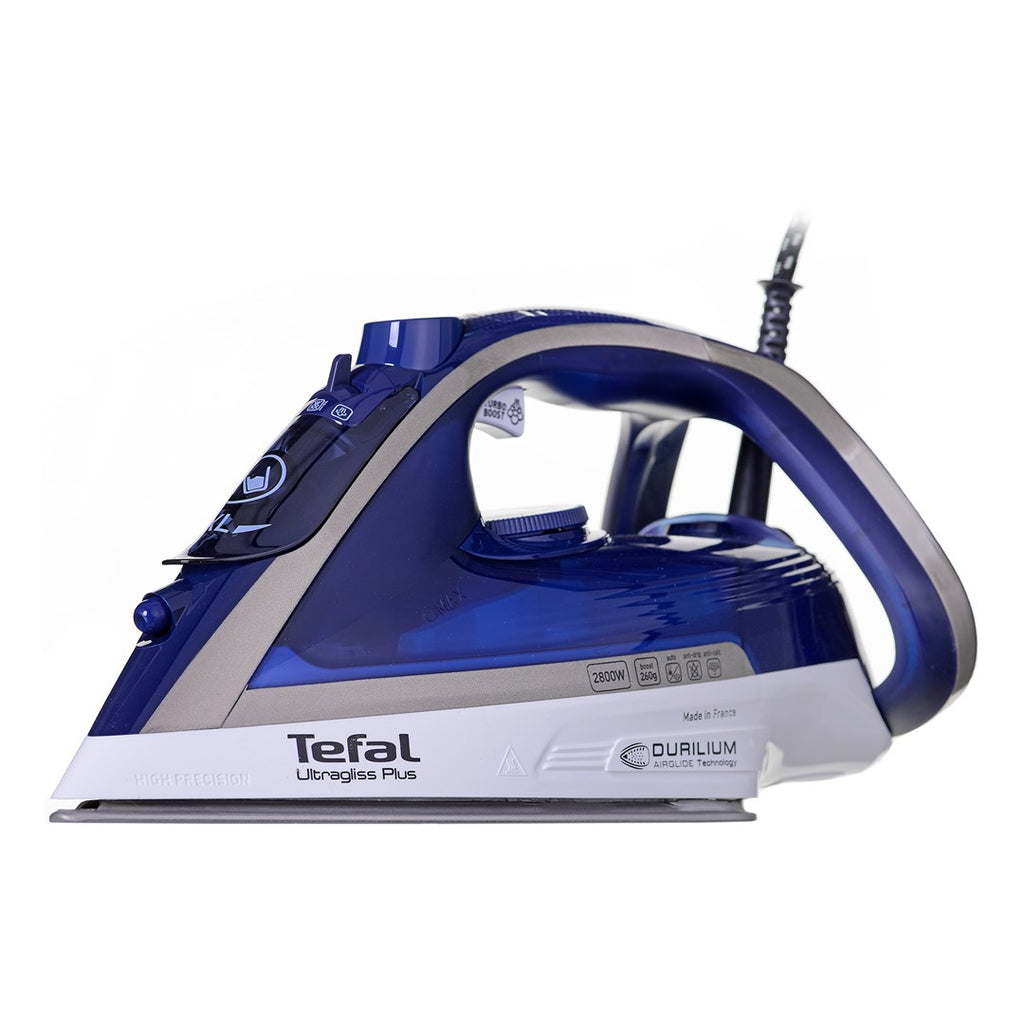 Tefal Ultimate Pure FV6812E0 iron Steam iron 2800 W Blue  Silver