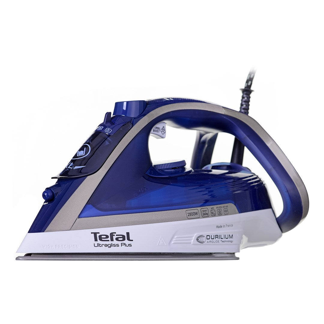 Tefal Ultimate Pure FV6812E0 iron Steam iron 2800 W Blue  Silver