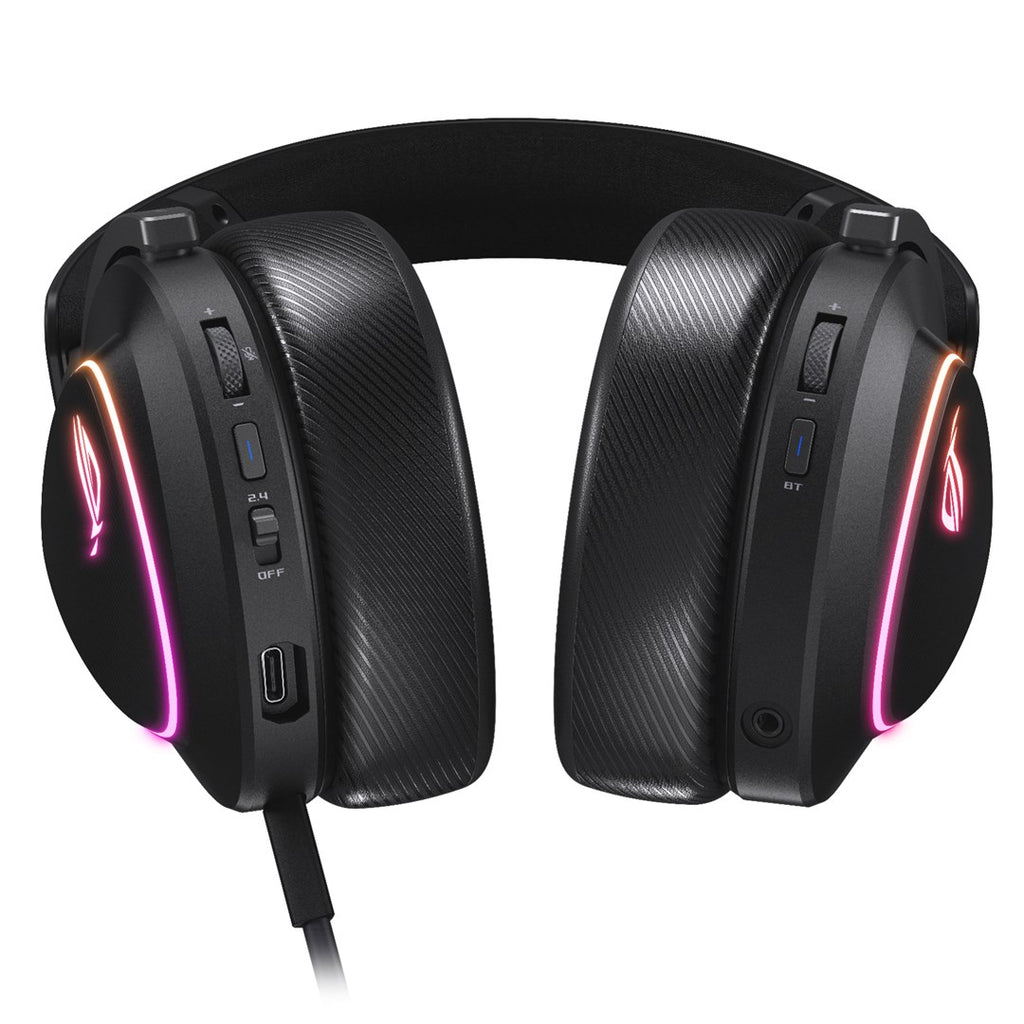 ASUS ROG Delta II - Gaming Headset - Over-ear - Wireless - Bluetooth/ 2.4 GHz - Black 90YH03W0-BHUA00