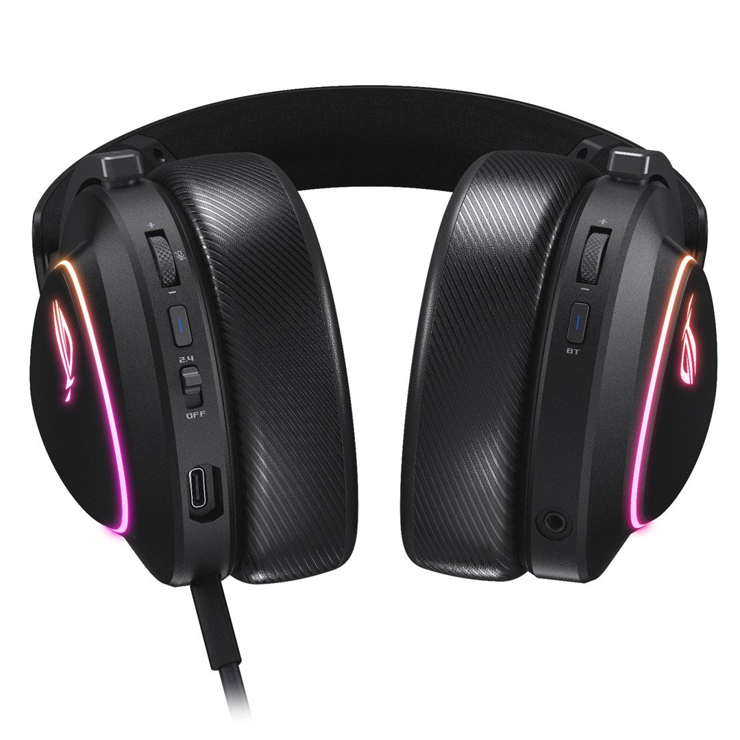 ASUS ROG Delta II - Gaming Headset - Over-ear - Wireless - Bluetooth/ 2.4 GHz - Black 90YH03W0-BHUA00