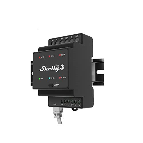Shelly Pro 3 Smart Relay 3x 16A WLAN & LAN for Smart Home Automation (Shelly_Pro3)