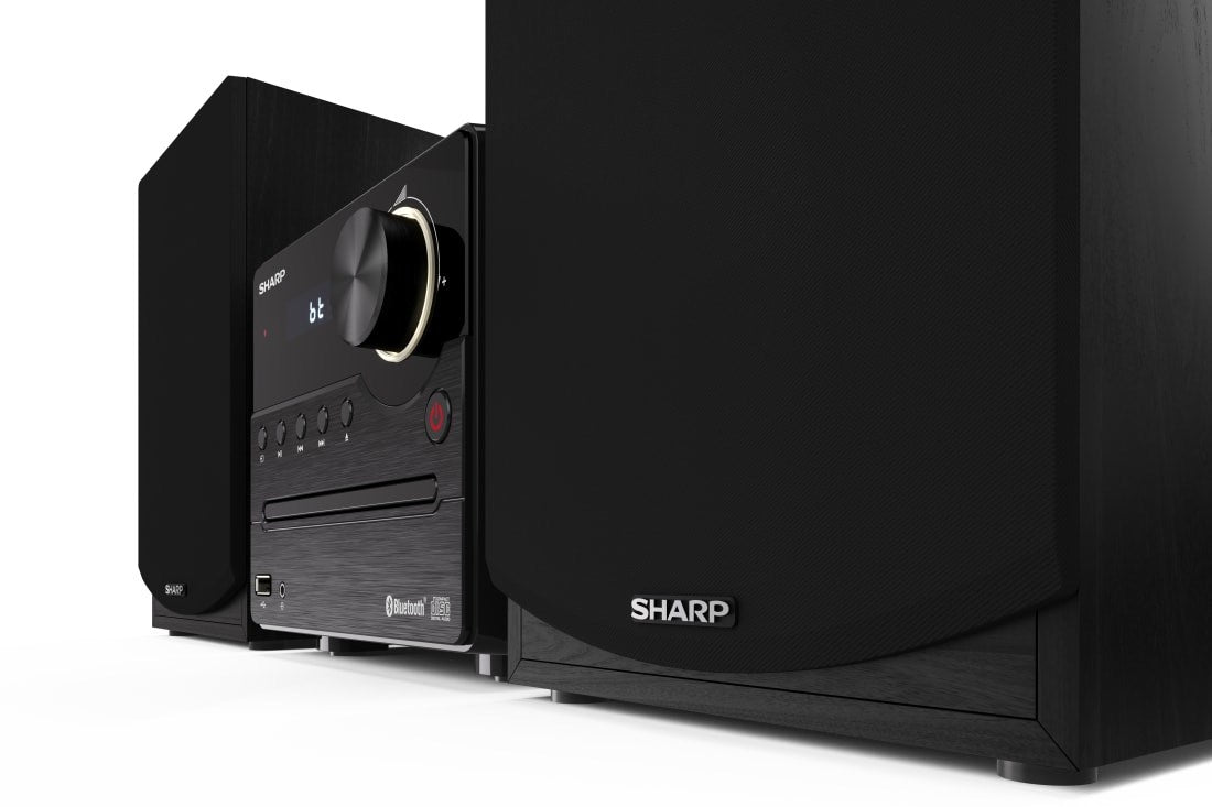 Sharp XL-B512(BK) Hi-Fi Micro System  CD/FM/USB/Bluetooth v5.0  45W  Black Sharp | Hi-Fi Micro System | XL-B512(BK) | USB port | AUX in | Bluetooth | CD player | Black | FM radio | Wireless connection