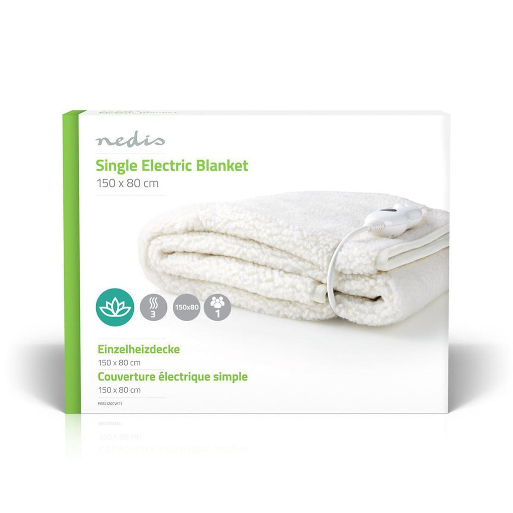 Nedis Electric Blanket 150x80cm Single Controller