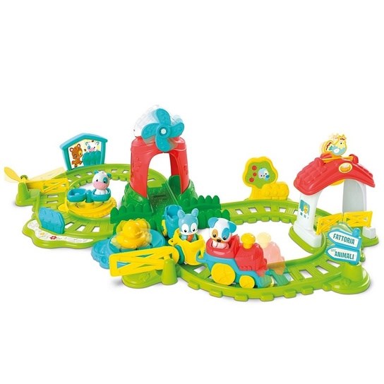 Clementoni Interactive Educational Toy for Ages 1+ - The Farm Train - 385 mm x 580 mm x 96 mm - 1500 g