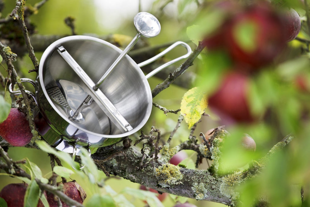 Stainless Steel Food Mill with 2 Discs for Smooth Soups and Sauces