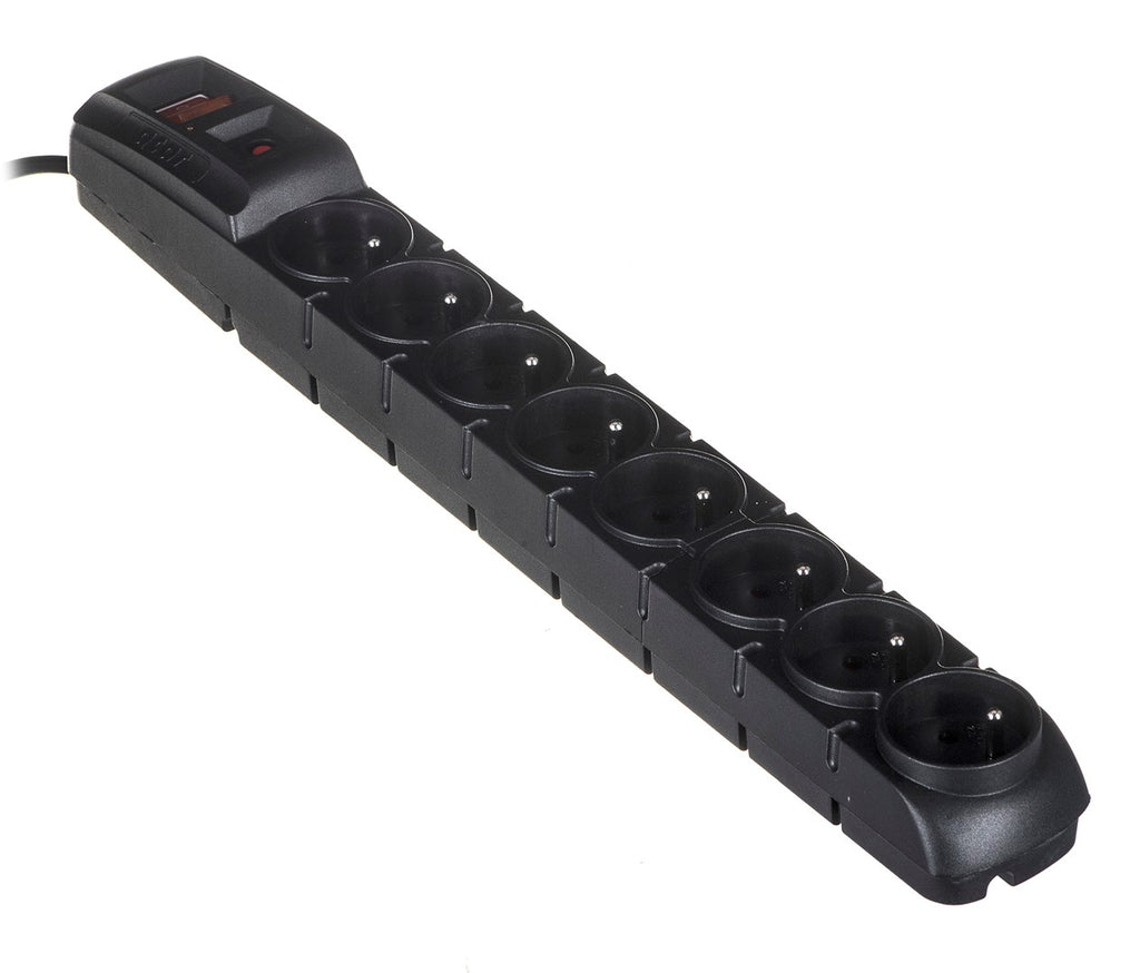 Acar S8 PRO Surge Protector 8 Sockets 3 m Black