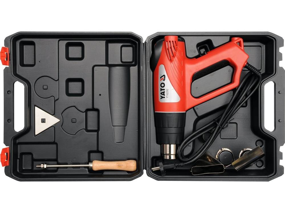 YATO YT-82292 Heat Gun 2000W 550°C 500 l/min Black, Grey, Orange