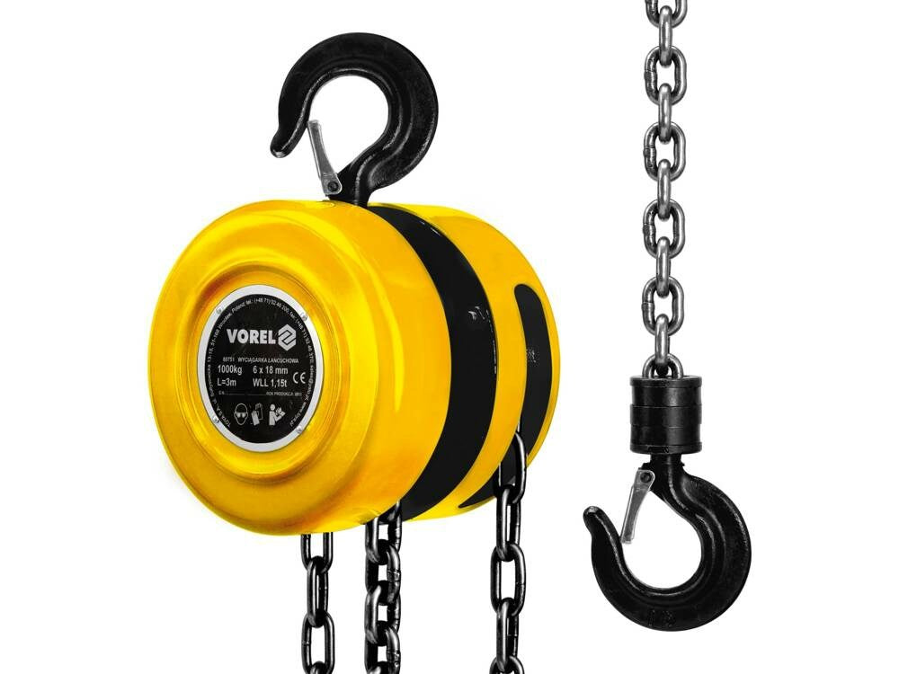 VOREL Chain Winch 1T 80751