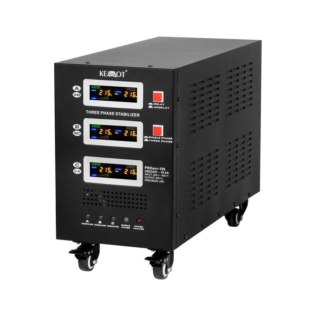 KEMOT Three-Phase Voltage Stabilizer 43000 g 325x575x640mm Model URZ3437