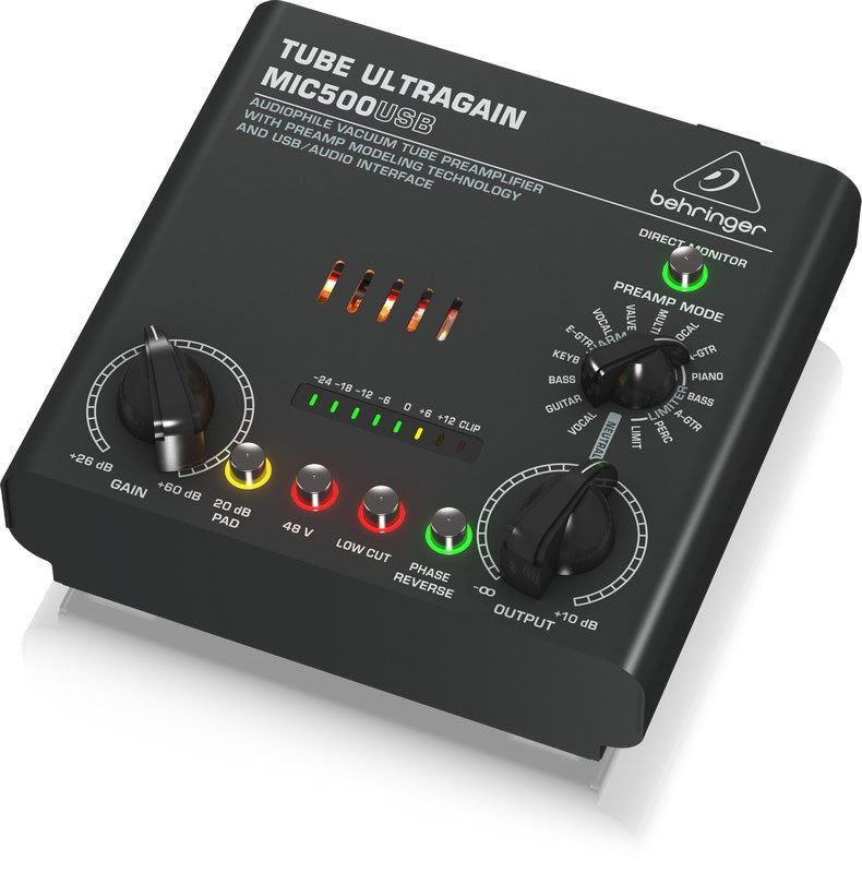 Behringer MIC500USB Audio Preamplifier with USB Interface