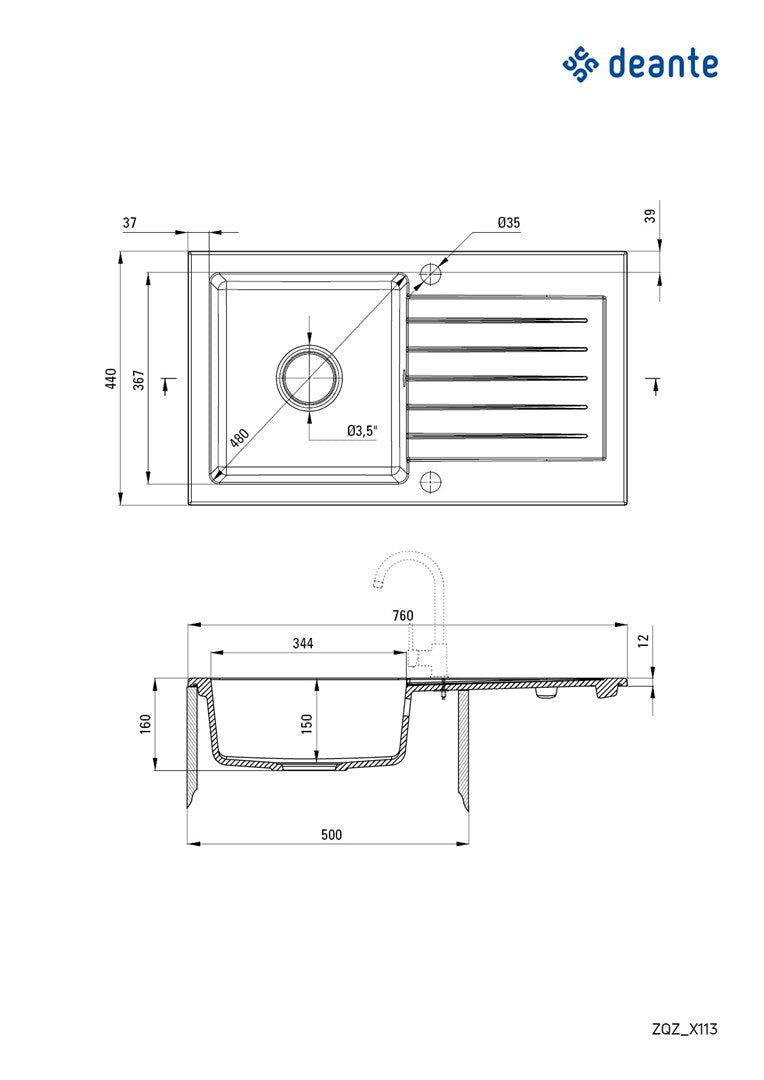 1-bowl granite sink with drainer