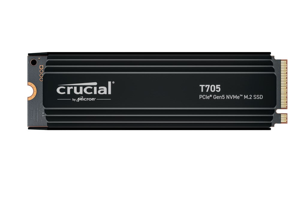 Crucial T705 1TB PCIe Gen5 NVMe M.2 SSD with Heatsink (CT1000T705SSD5)