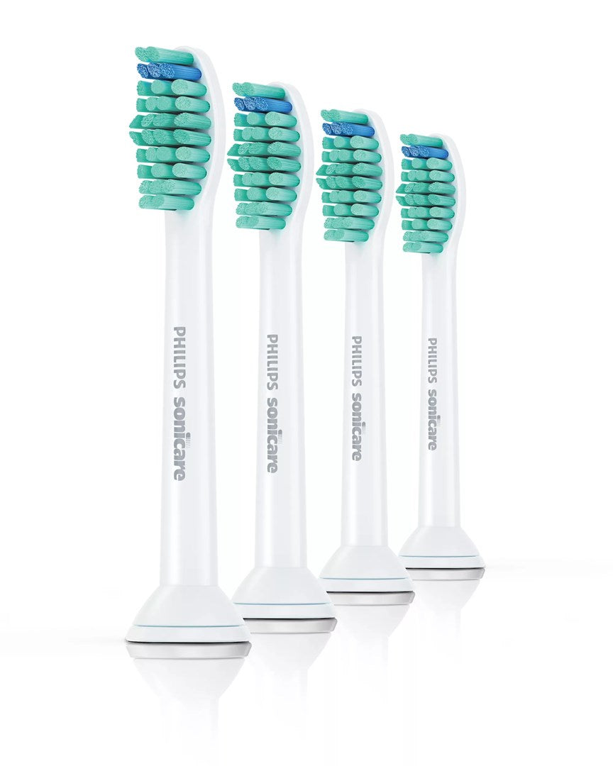 Philips ProResults Replacement Brush Heads for Toothbrushes, 4 Pieces (HX6014/87)