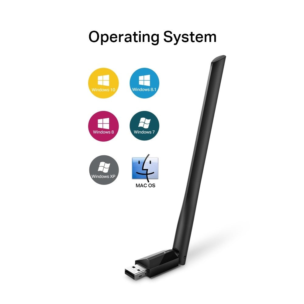 TP-Link Archer T2U Plus AC600 Dual Band USB Adapter