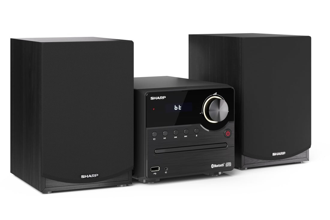 Sharp XL-B512(BK) Hi-Fi Micro System  CD/FM/USB/Bluetooth v5.0  45W  Black Sharp | Hi-Fi Micro System | XL-B512(BK) | USB port | AUX in | Bluetooth | CD player | Black | FM radio | Wireless connection