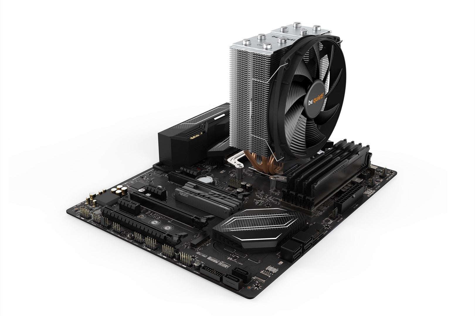 be quiet! Shadow Rock Slim 2 - CPU Air Cooler - 160W TDP - Compatible with LGA1155, AM3+, LGA1150, LGA1151, LGA2011-3, AM4, LGA2066, LGA1200,