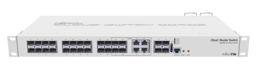 Mikredik CRS328-4C-20S-4S+RM network switch Managed L2/L3 1U White