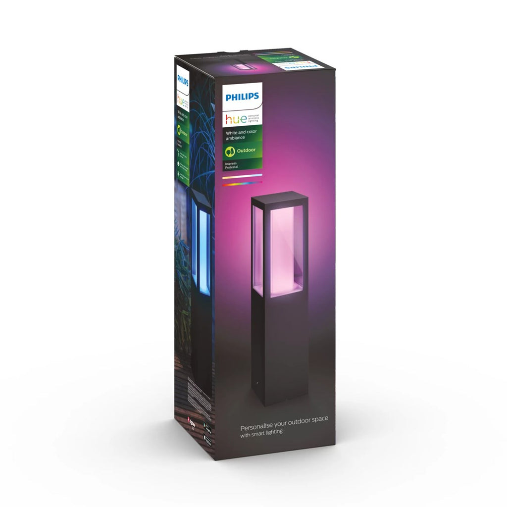 Philips Hue White and Colour Ambience Outdoor Pedestal Light 1200lm 915005731001