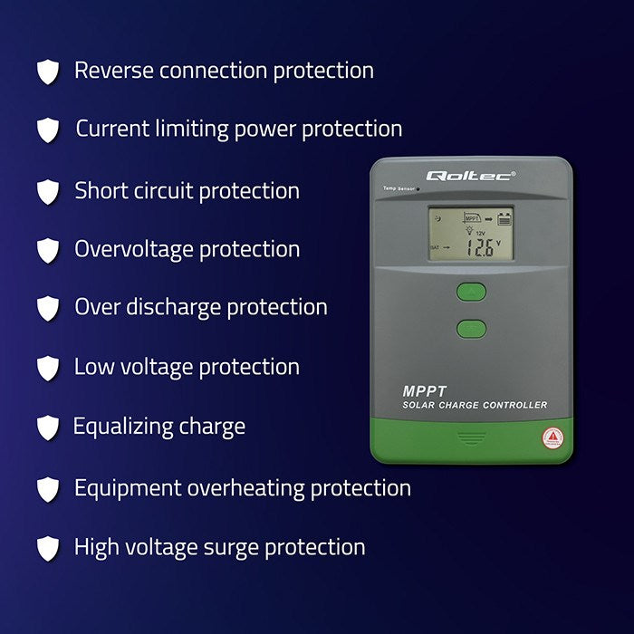 Solar Charger MPPT 60A with Temperature Sensor