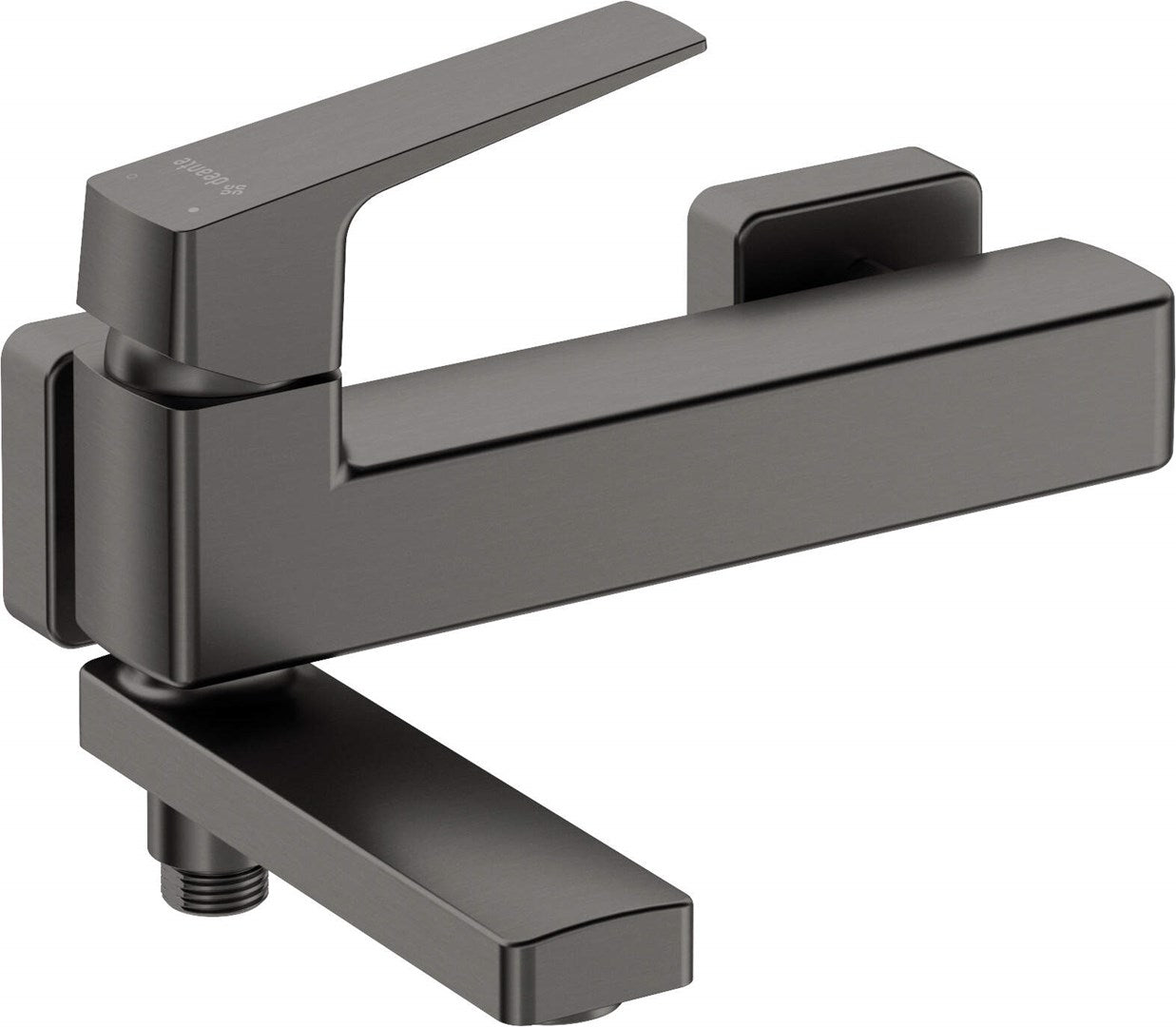 Wall-mounted bathtub mixer - with folding spout