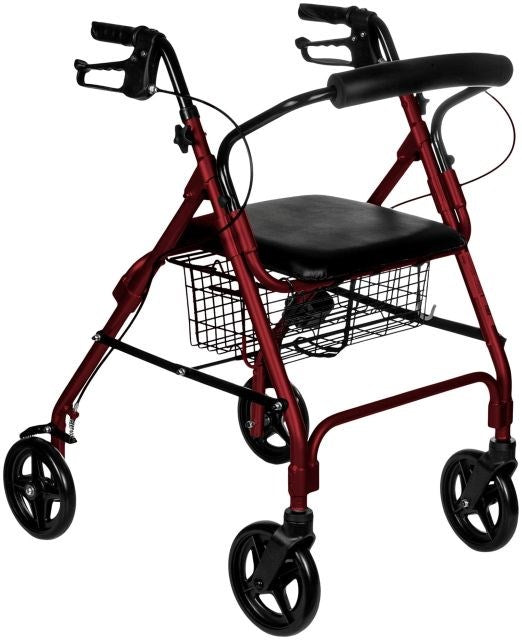 REHA FUND Walking Frame RF-615/C, 4-Wheel, Adjustable Handle 82-93 cm, Max Load 136 kg
