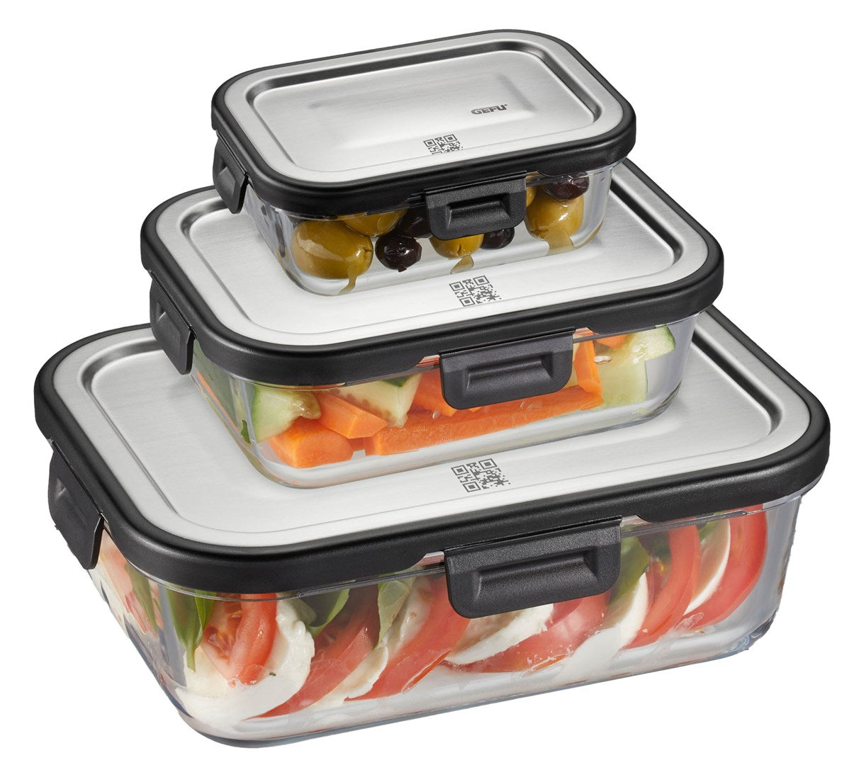 MILO Set of 3 Rectangular Food Storage Containers