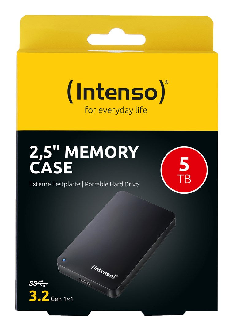 INTENSO External Hard Drive - 2.5" - 5TB - Black - USB 3.0