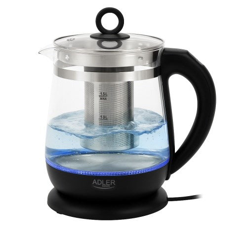 Adler Glass Kettle 1.5 L with Temperature Control