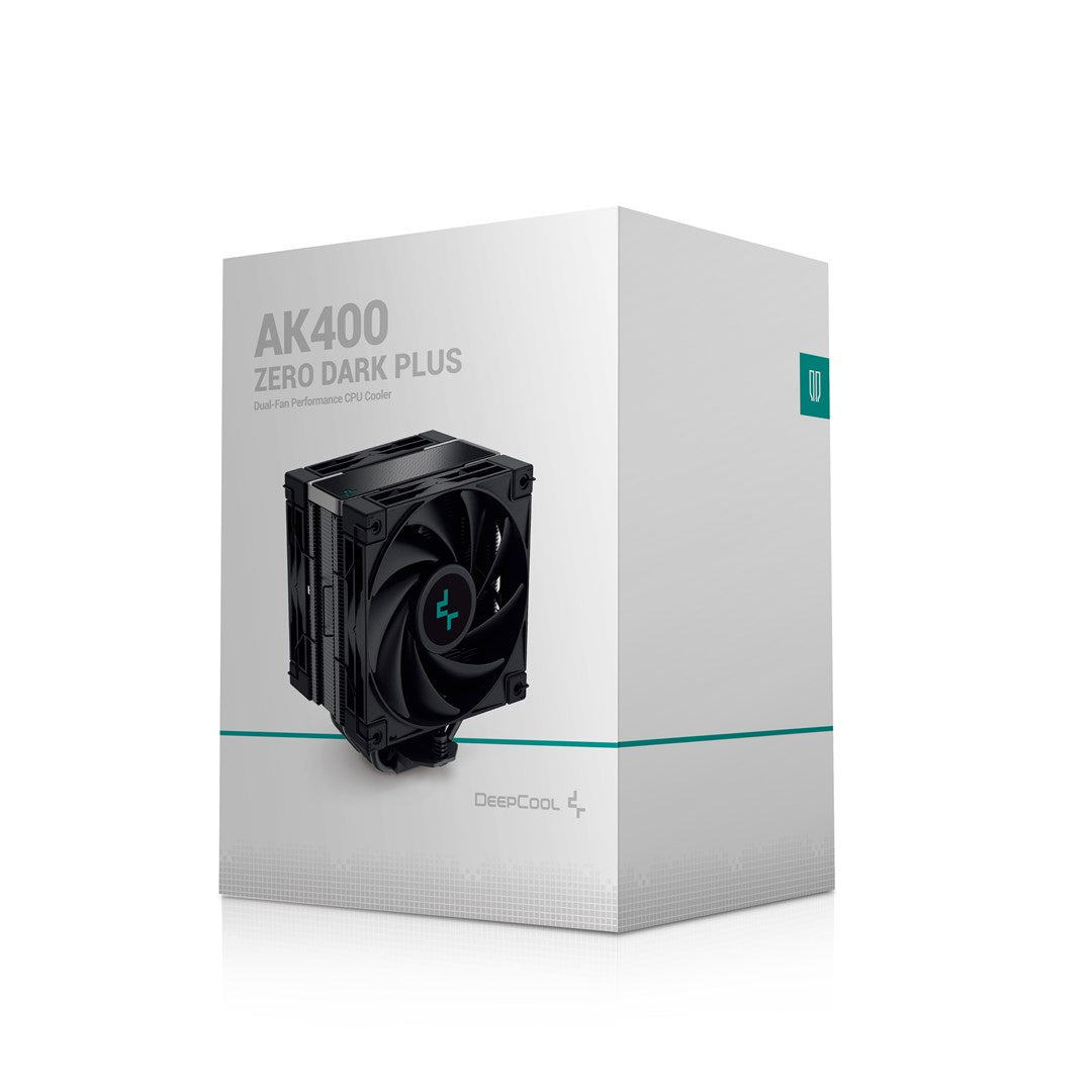 DeepCool AK400 ZERO DARK PLUS CPU Cooler - Air Cooling, 12 cm Fan mmH2O