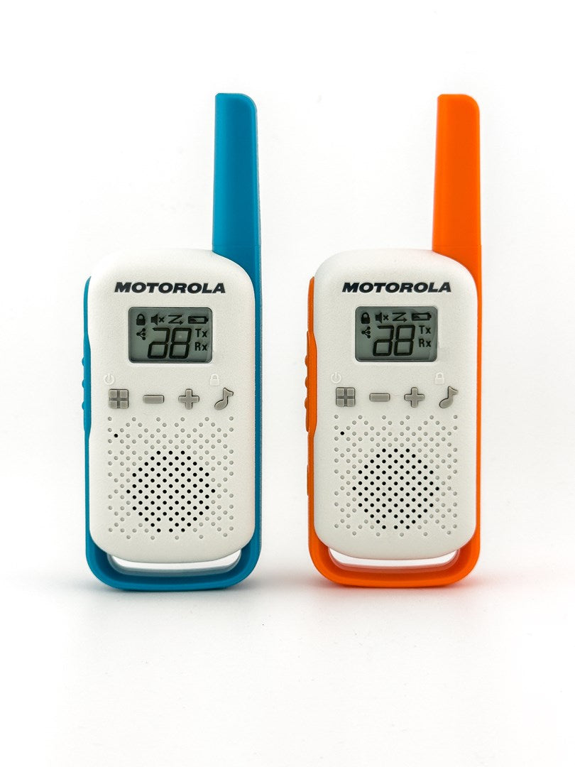 MOTOROLA T42 GUMMY Twin Pack Walkie Talkies