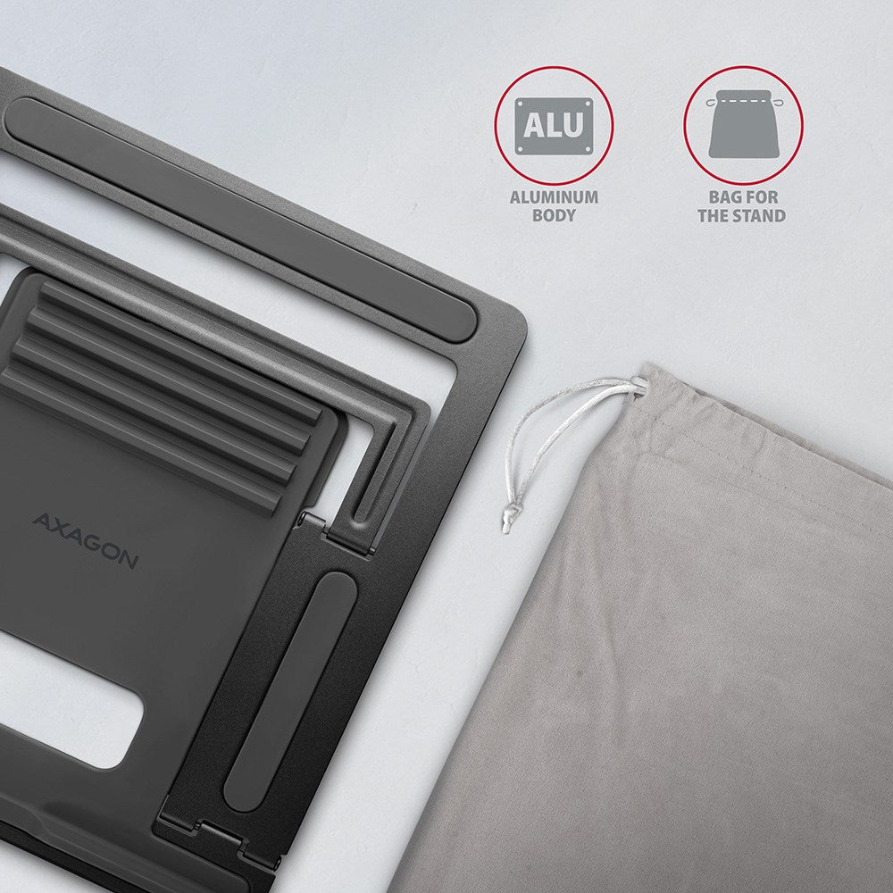 AXAGON STND-L Aluminum Stand for 10"–17.3" Laptops Grey | Model: STND-L