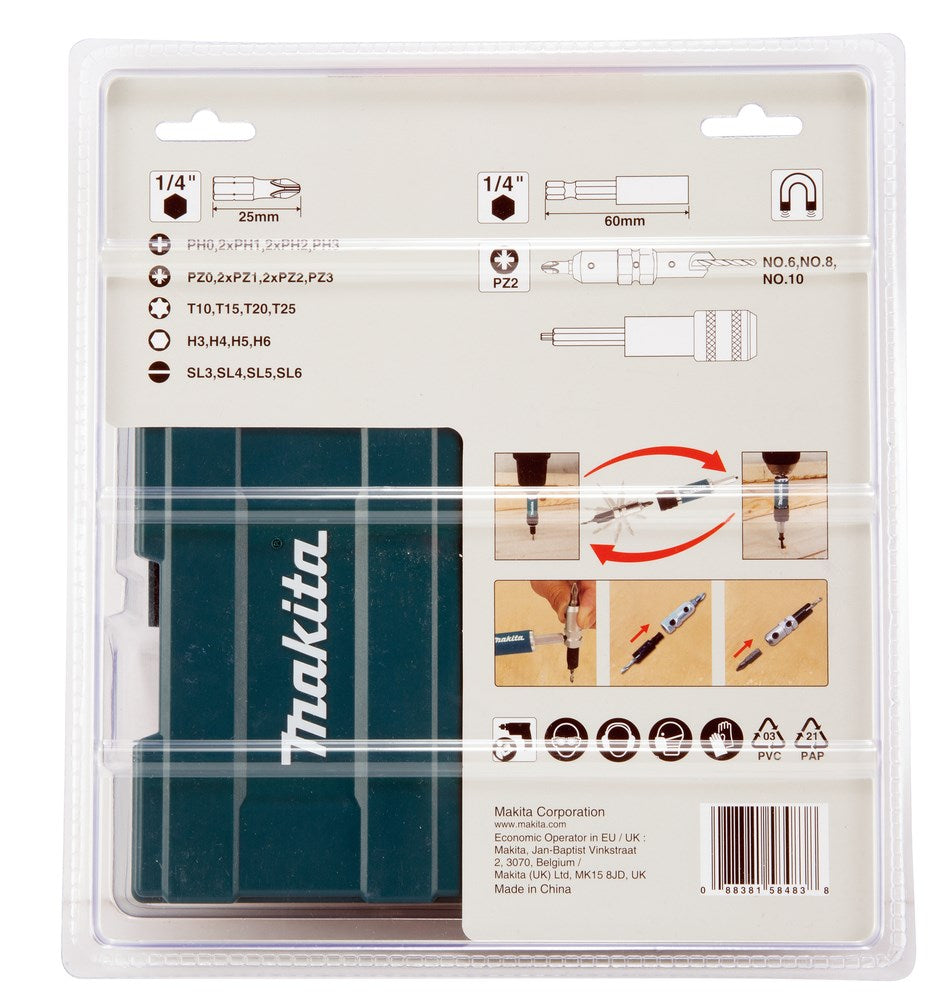 MAKITA Screwdriver Bit Set 29 Pieces 480 g D-73477