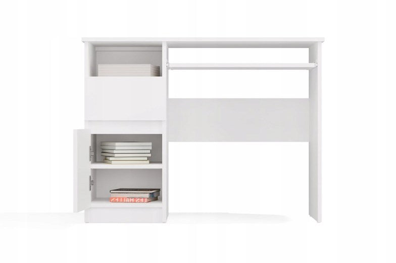Topeshop PORTO Left Desk White with Drawer and Shelf