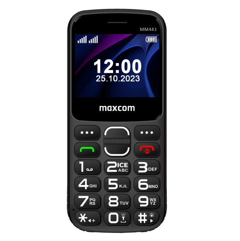 Maxcom Comfort MM443 Feature Phone 5.87 cm (2.31") Black 110 g MM443