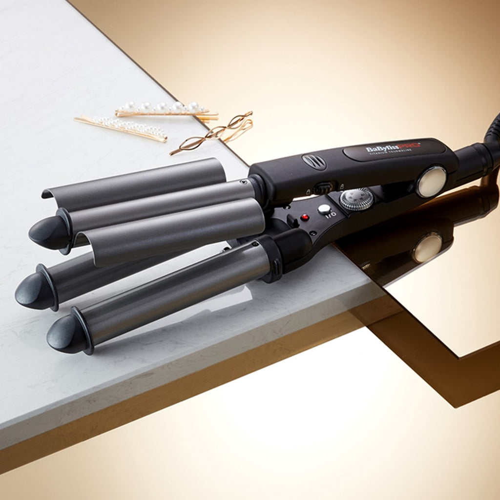 BaByliss TRIPPLE WAVER Curling Iron 125 W Black