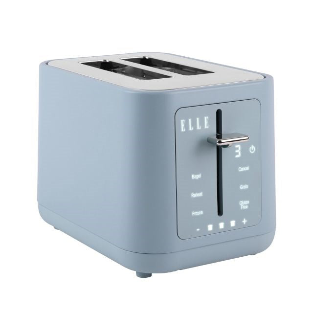 ELLE Gourmet Panache Toaster Blue 980W Touch Panel 6 Programs