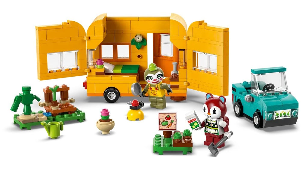 LEGO Animal Crossing Gerd's Caravan & Nursery Building Set with 2 Minifigures (77054)