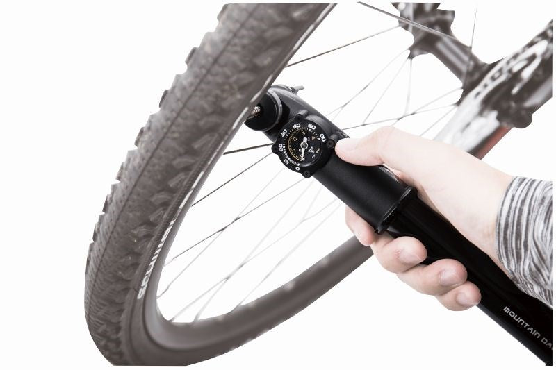 Hand pump Topeak Mountain DA G  dual action  manometer