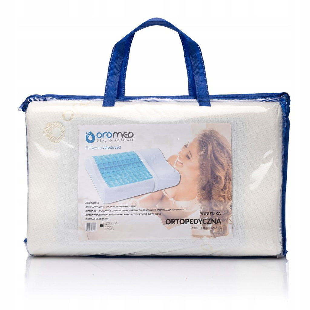 oromed Orthopaedic Pillow, Foam, 608x136x401 mm, White, Model ORO-RELAX ZEL XL