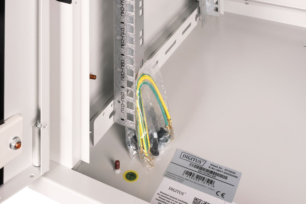 DIGITUS Wall Mounting Cabinet Unique Series, 9U, 600x600 mm, Grey, DN-19 09U-6/6