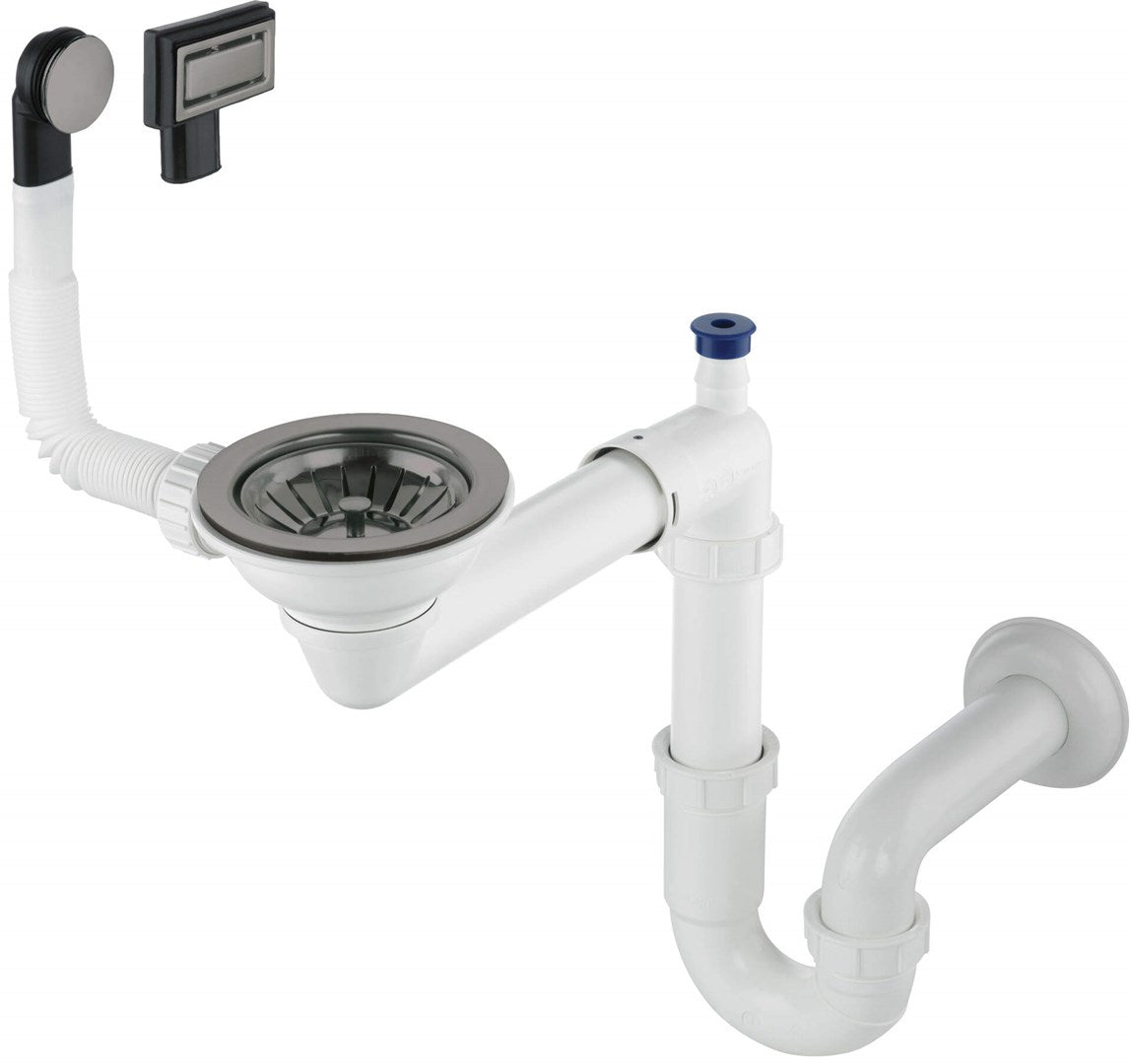 Siphon for 1-bowl granite sink - Space-Saver