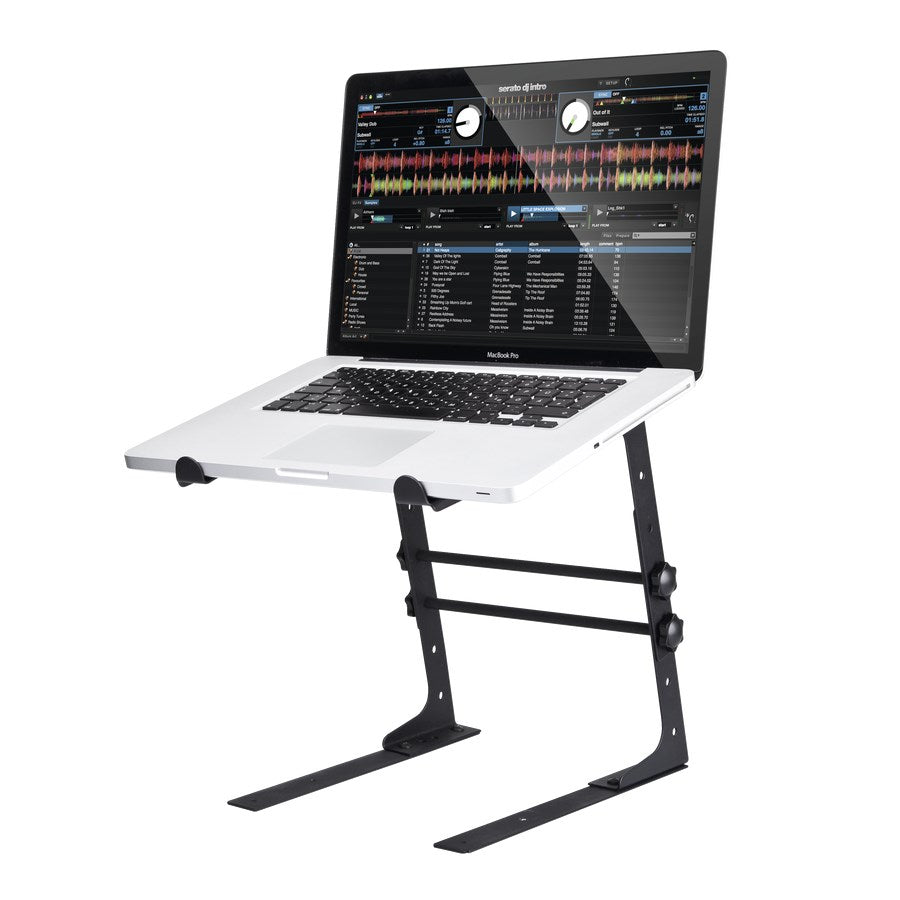 Reloop Laptop Stand V.2 - Adjustable Black Stand for Laptops up to 17 inches