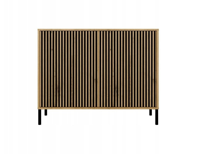 KAMARO 2D Slim Chest of Drawers Artisan Oak