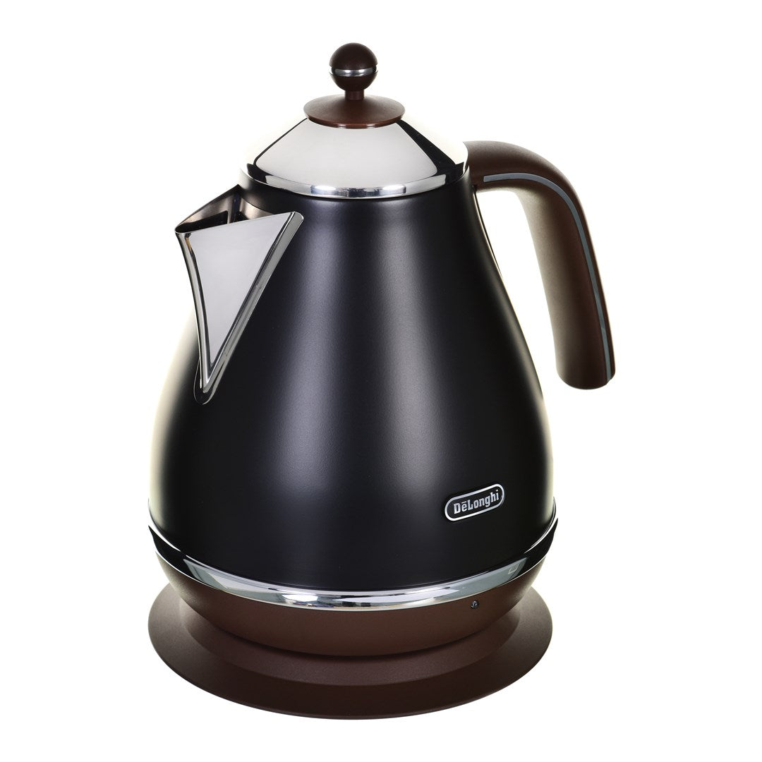 De'Longhi Kettle - KBOV2001.BK - 2000 W - 1.7 L - Matte Black/ Chocolate