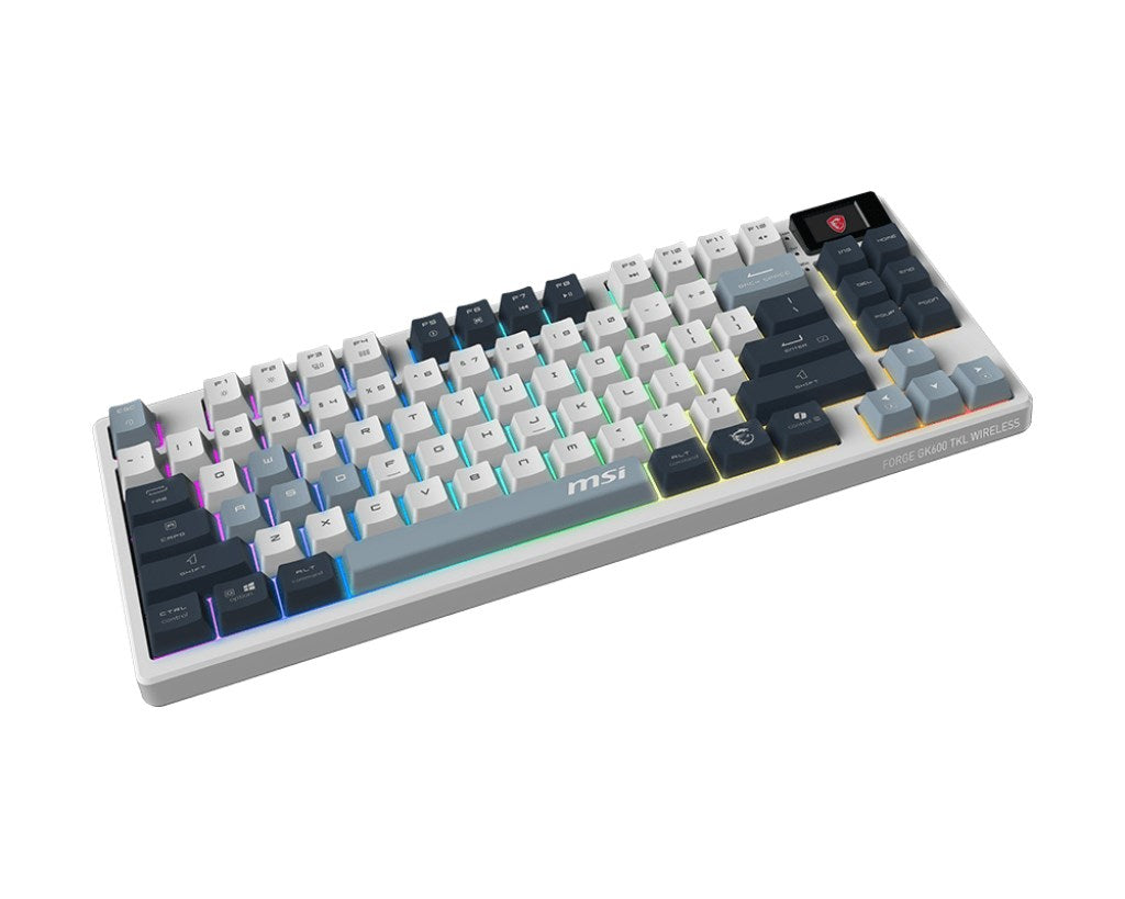 MSI FORGE GK600 TKL Wireless Gaming Keyboard USB + Bluetooth RGB Backlight
