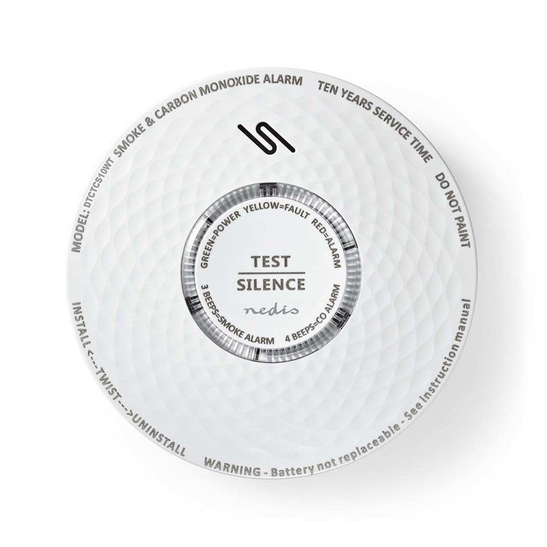 Smoke and Carbon Monoxide Detector Nedis DTCTCS10WT